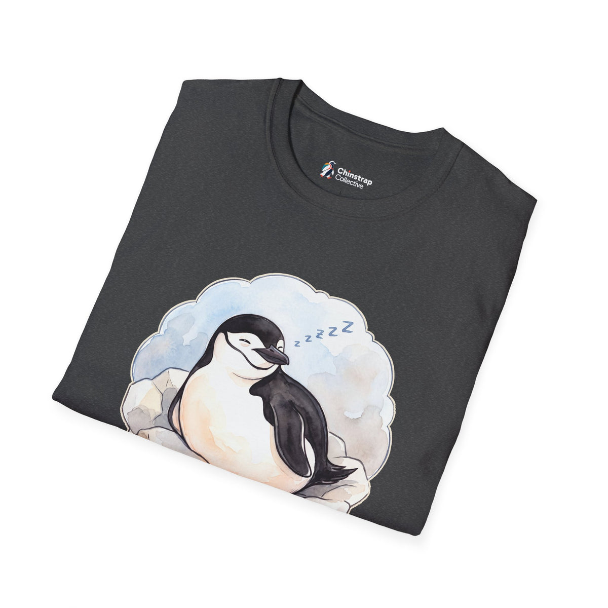 The Professional Napper T-shirt in Dark Heather, folded