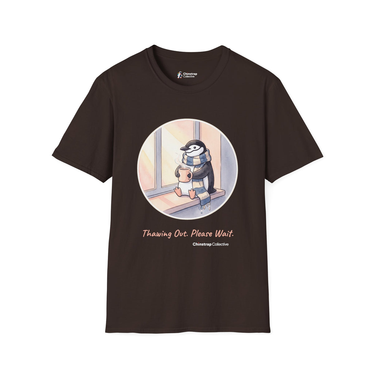 Thawing Out T-Shirt, Watercolour and Ink Style, Lightweight Fabric