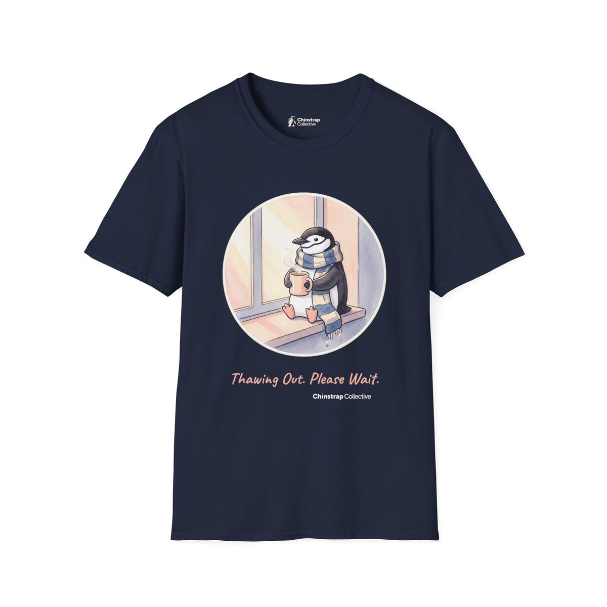 Thawing Out T-Shirt, Watercolour and Ink Style, Lightweight Fabric