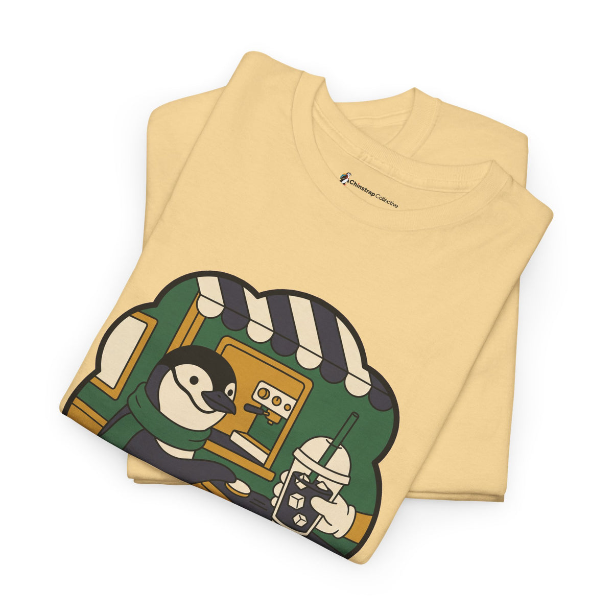 The The Usual T-shirt in Yellow Haze, folded