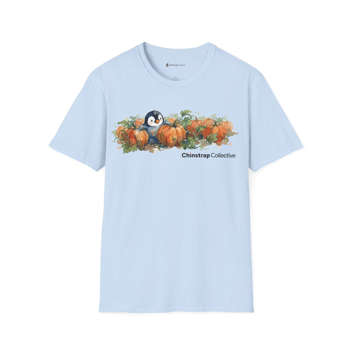 Penguin Pumpkin Patch penguin T-shirt in Light Blue