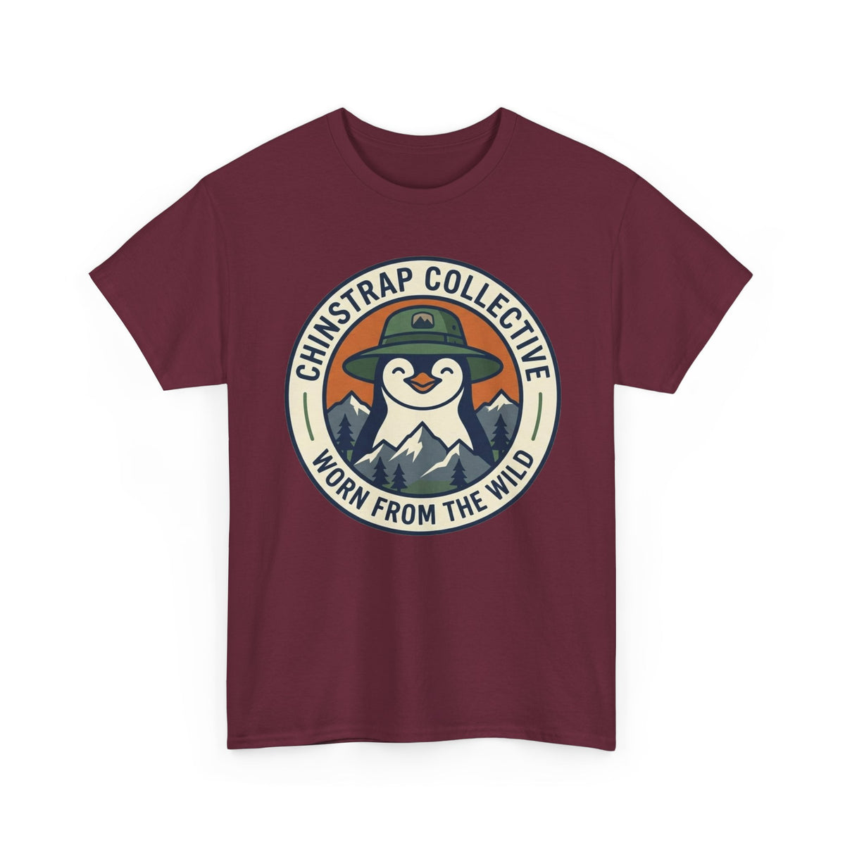Penguin Patch penguin T-shirt in Maroon