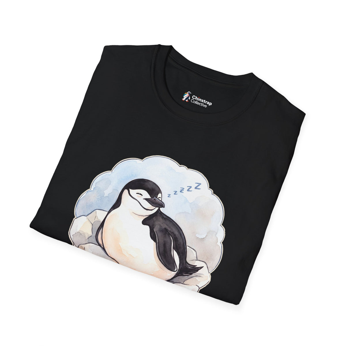 The Professional Napper T-shirt in Black, folded
