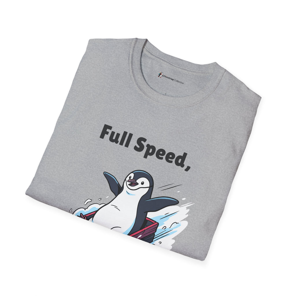 Sled Run Report T-Shirt, Indie Comic Style, Lightweight Fabric