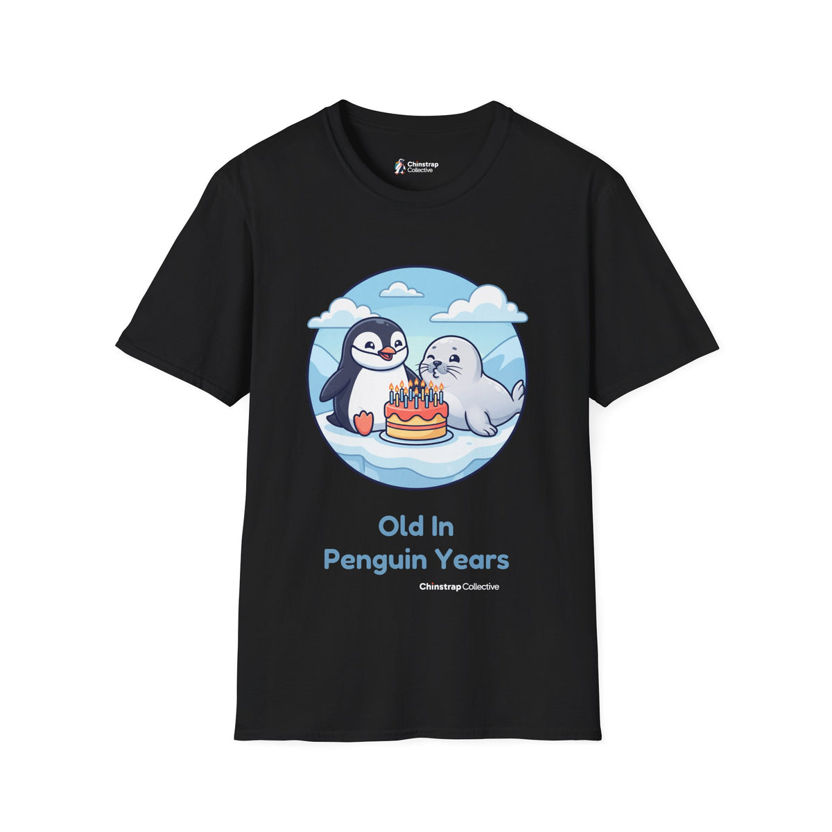 Birthday Waddle T-Shirt, Cartoon Style, Lightweight Fabric