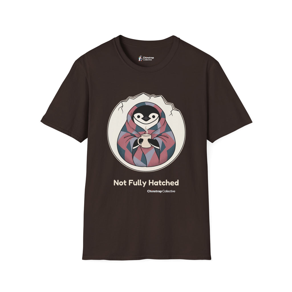 Not Fully Hatched T-Shirt, Storybook Flat Style, Lightweight Fabric