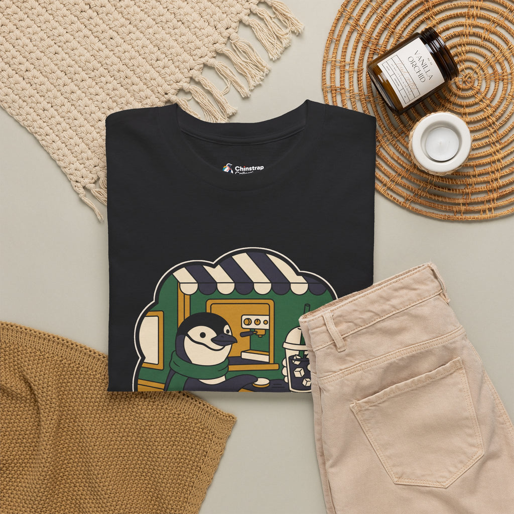 The The Usual T-shirt in Black, folded