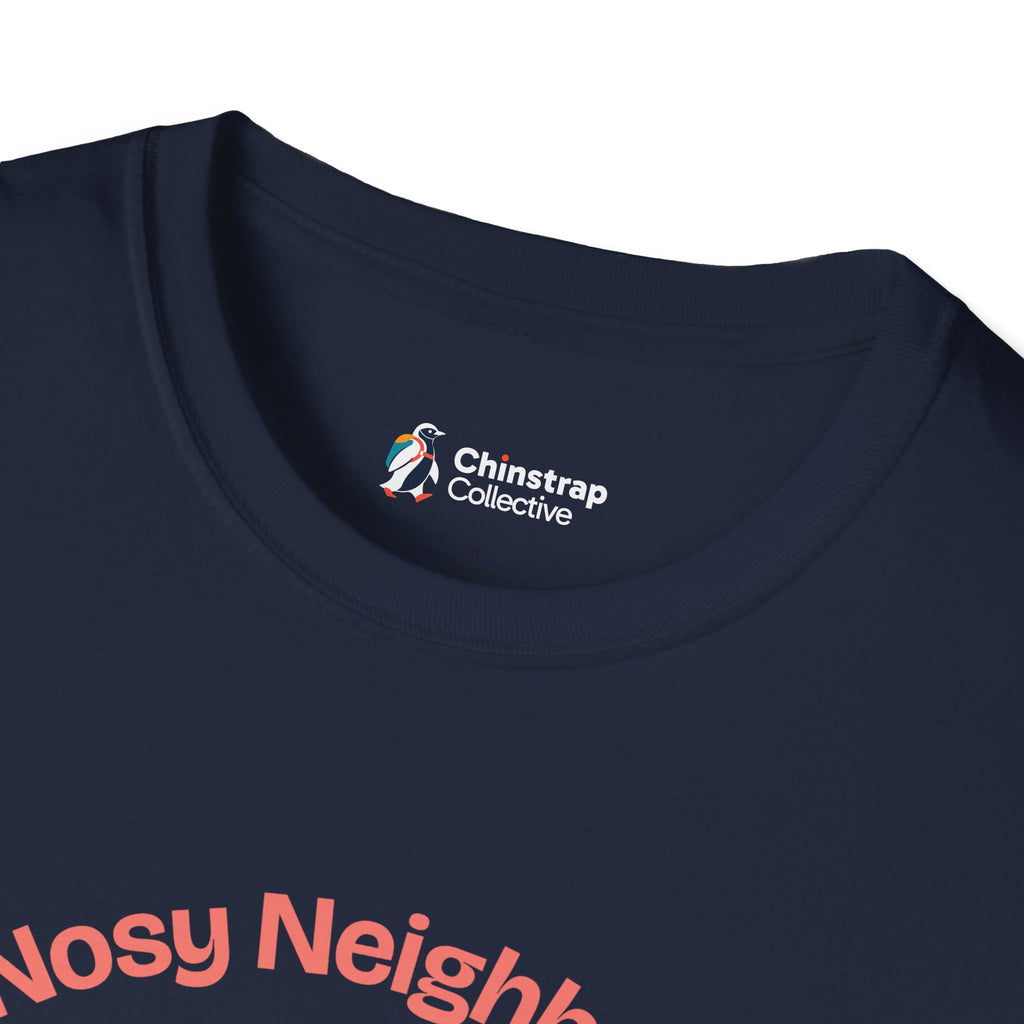 Nosy Neighbour T-Shirt, Field Linocut Style, Lightweight Fabric
