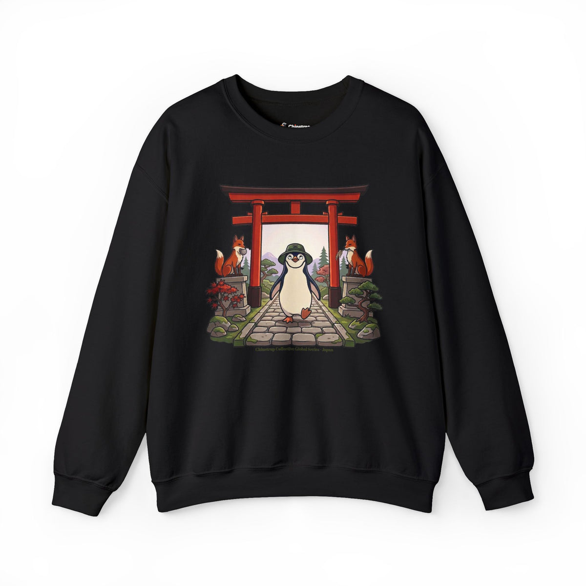 Japan Global Series Sweatshirt, Cartoon Style, Cotton Blend