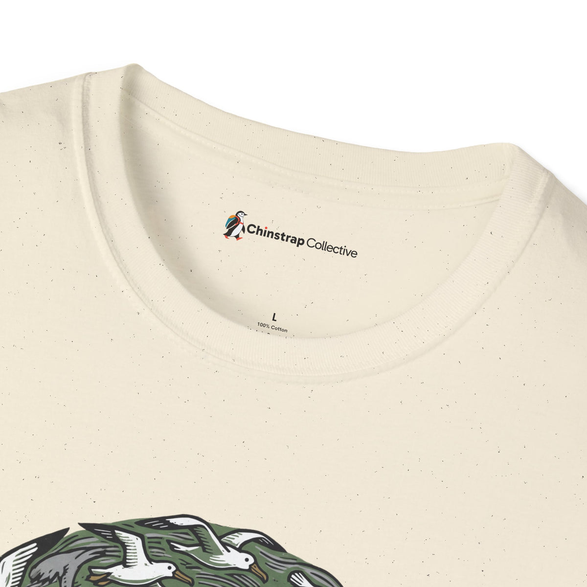 Too Many Neighbours T-Shirt, Field Linocut Style, Lightweight Fabric