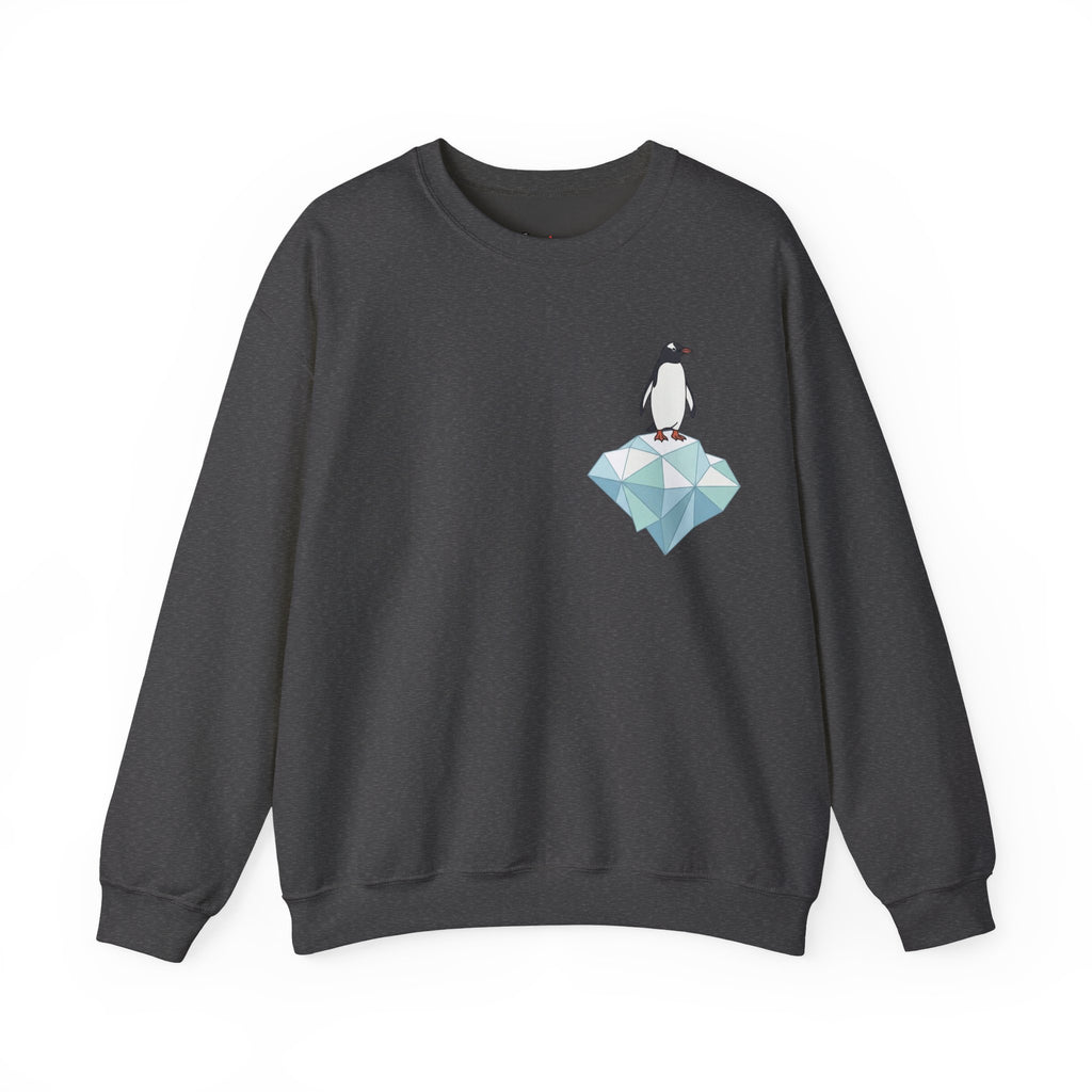 Penguin on Ice Sweatshirt, Cotton Blend