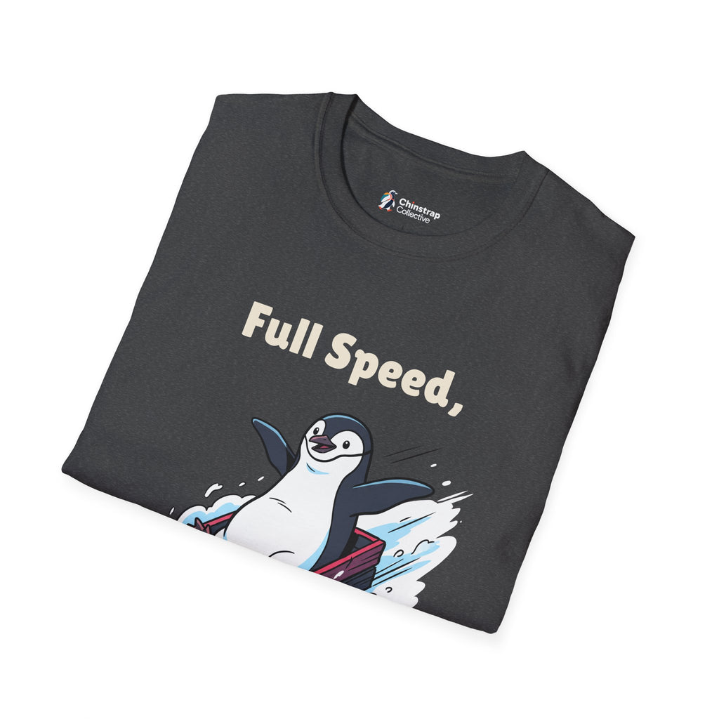Sled Run Report T-Shirt, Indie Comic Style, Lightweight Fabric