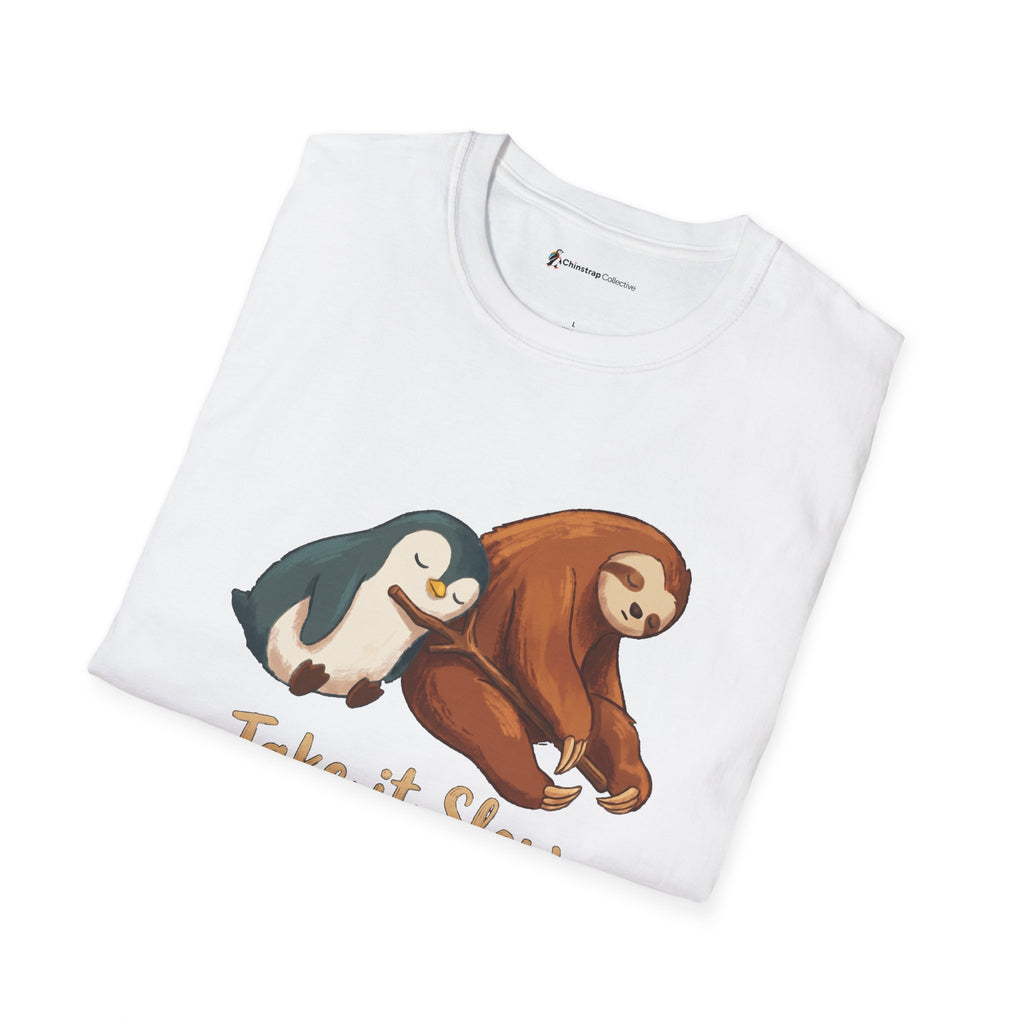 The Take It Slow T-shirt in White, folded