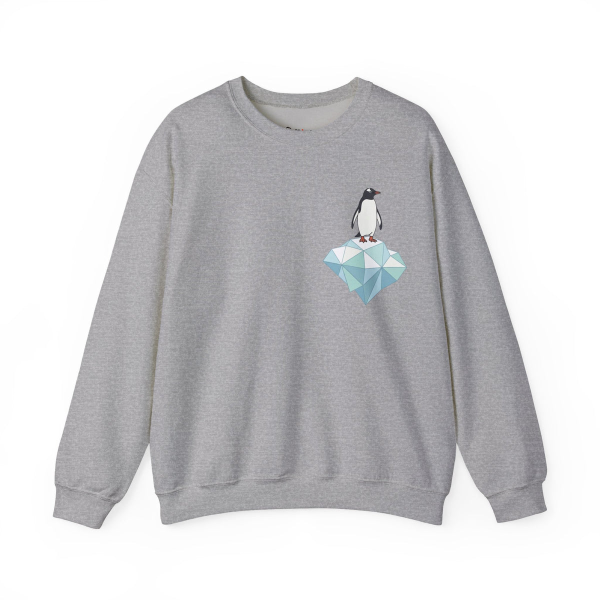 Penguin on Ice Sweatshirt, Cotton Blend
