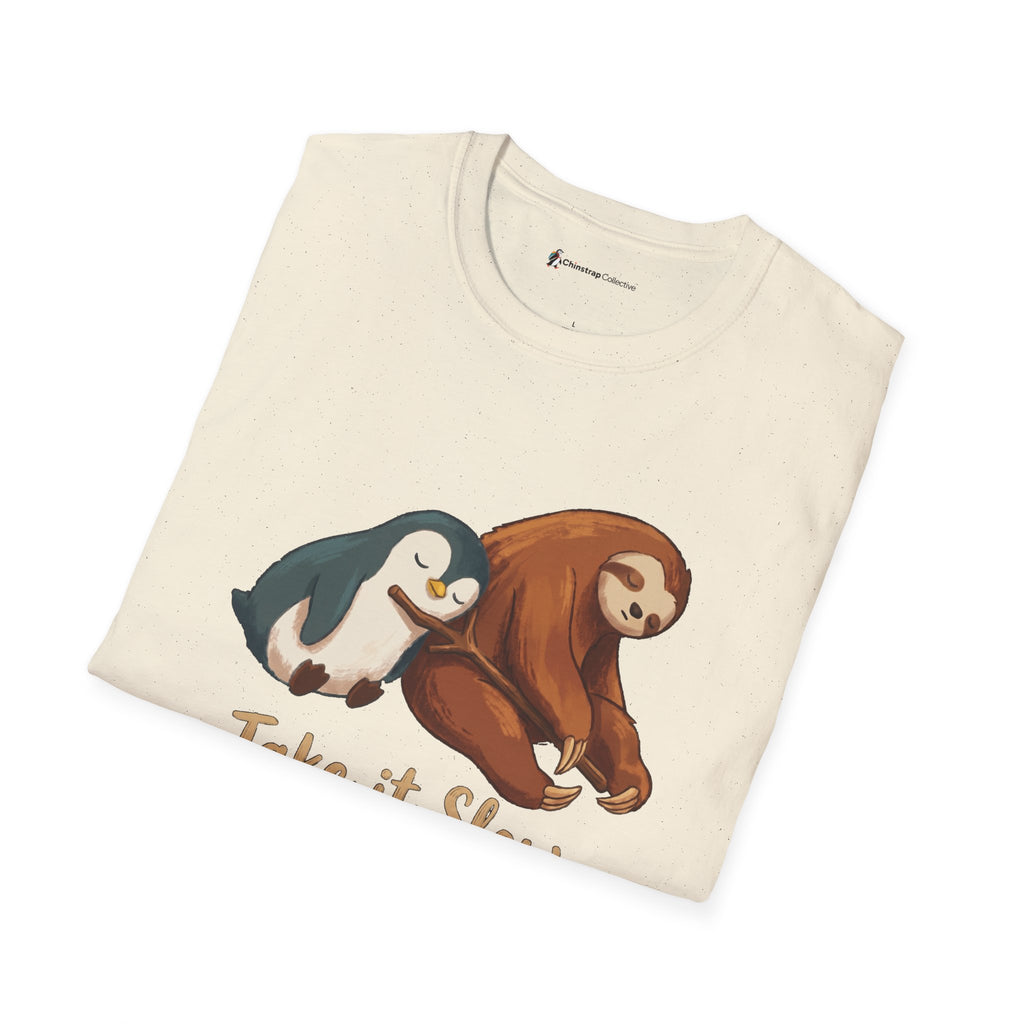 The Take It Slow T-shirt in Natural, folded
