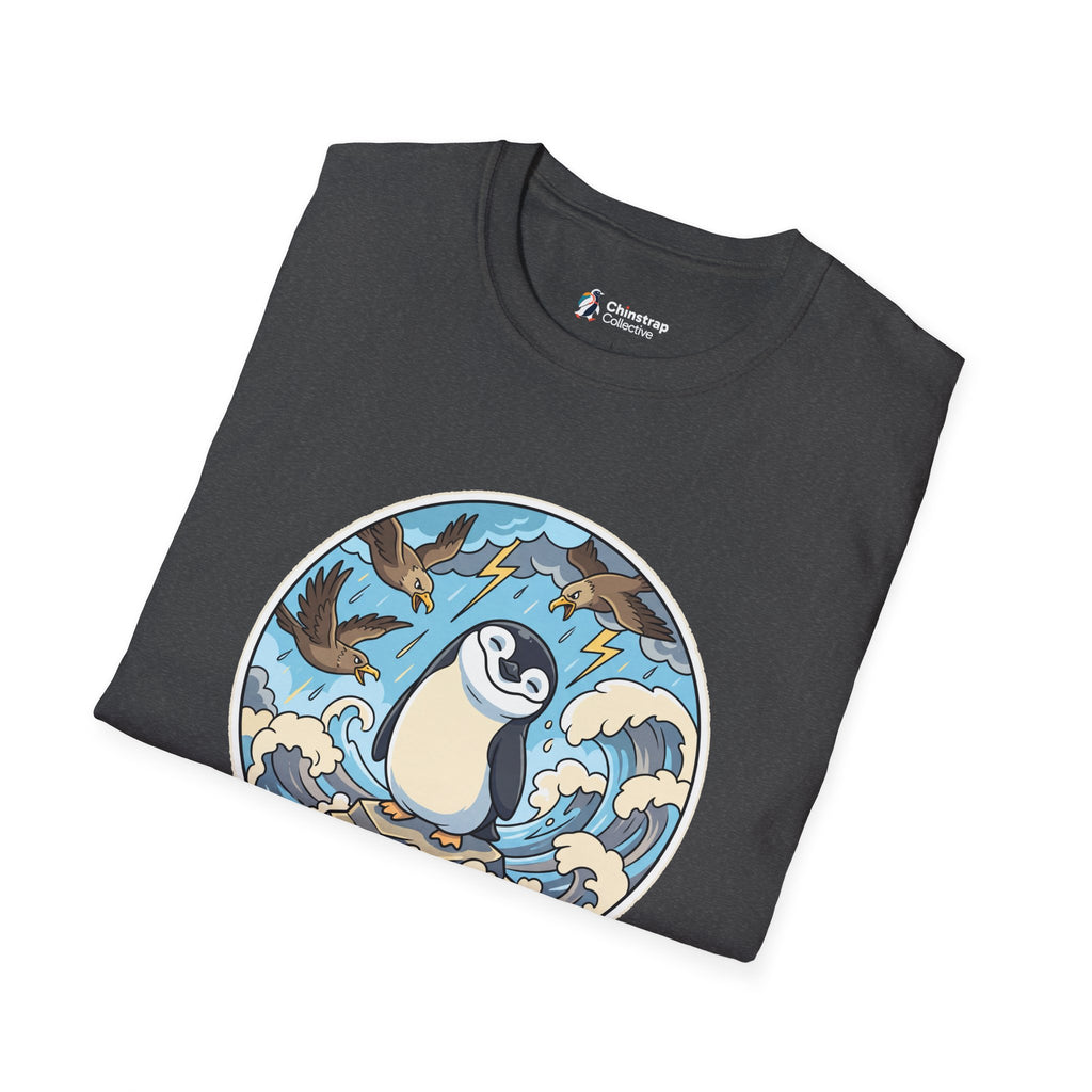 The Unflappable T-shirt in Dark Heather, folded