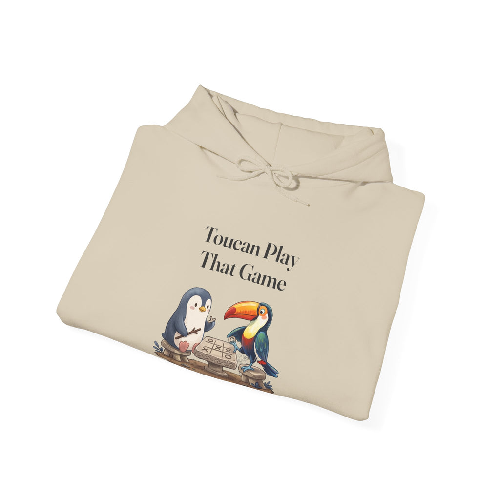 The Toucan Play That Game hoodie in Sand, folded