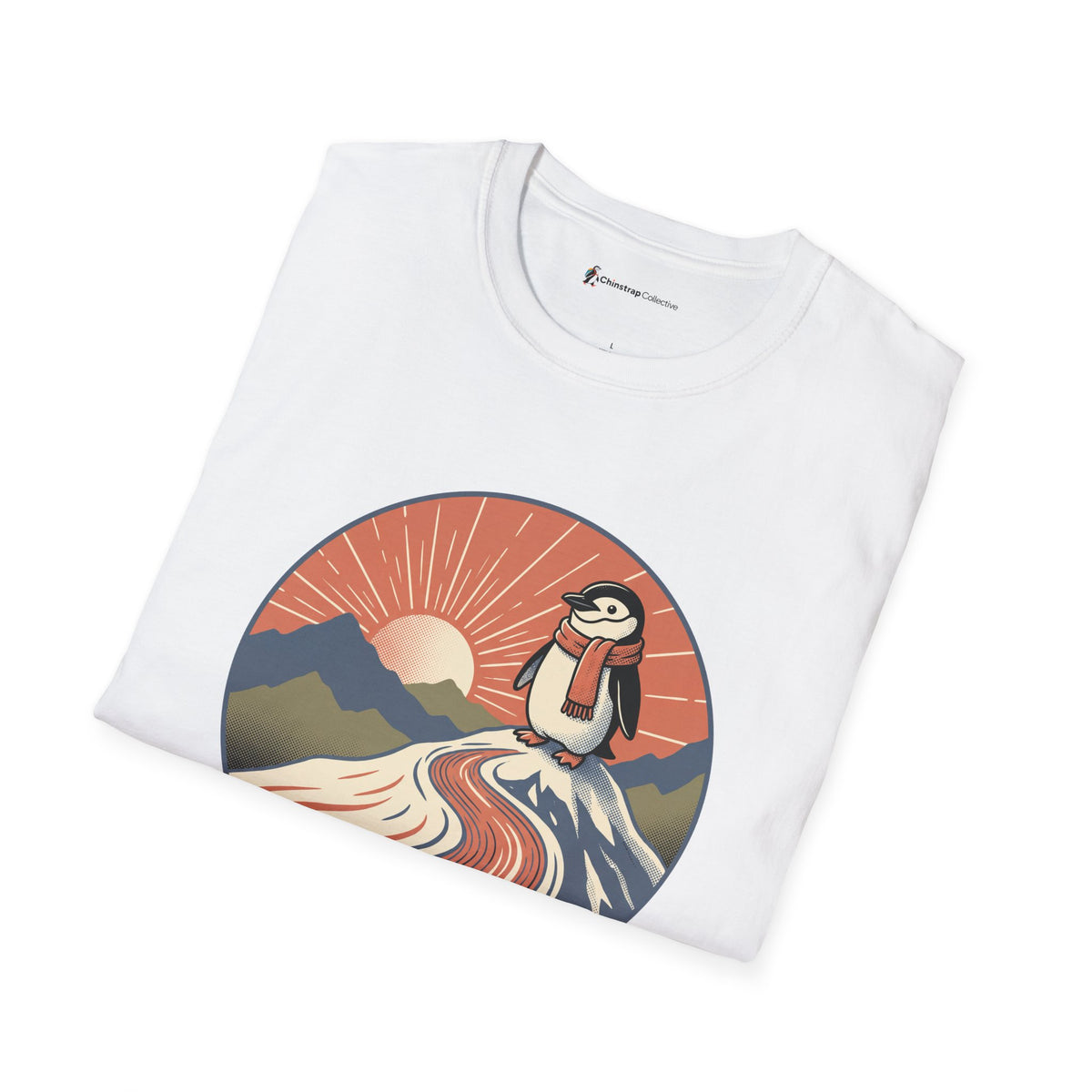 The Hiked Up T-shirt in White, folded