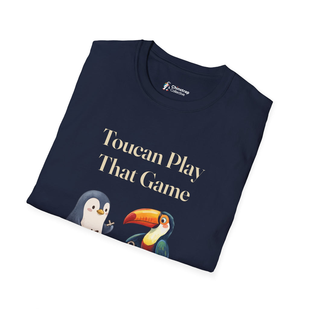 The Toucan Play That Game T-shirt in Navy, folded