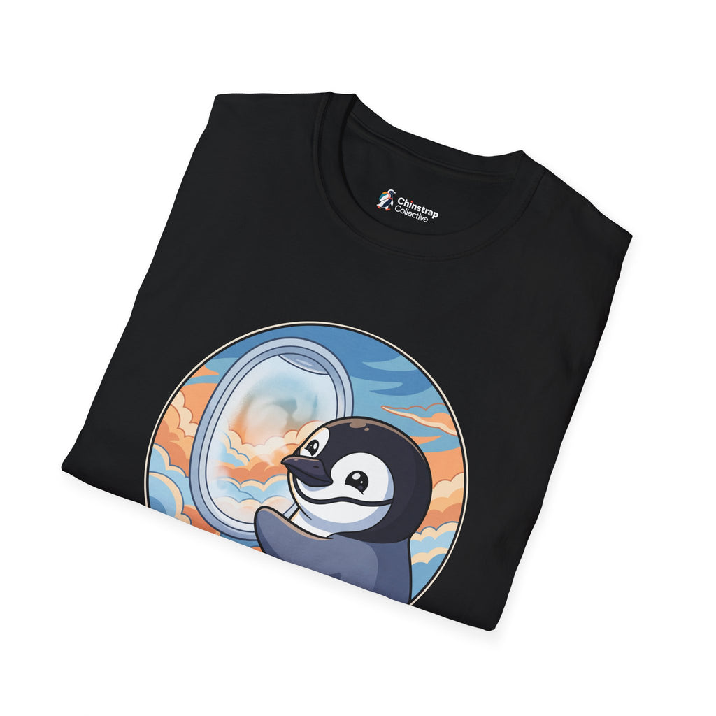 The Window Seat T-shirt in Black, folded