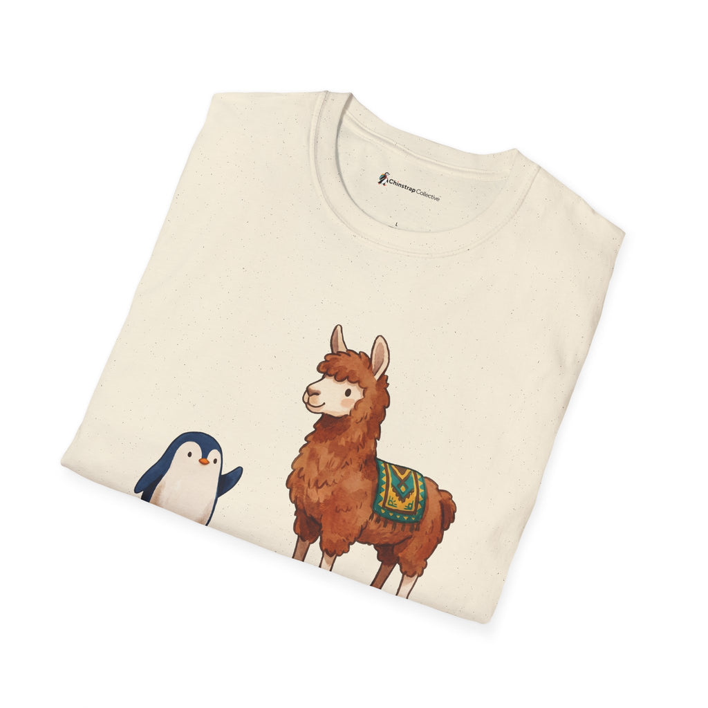 The ¿Cómo Te Llama? T-shirt in Natural, folded