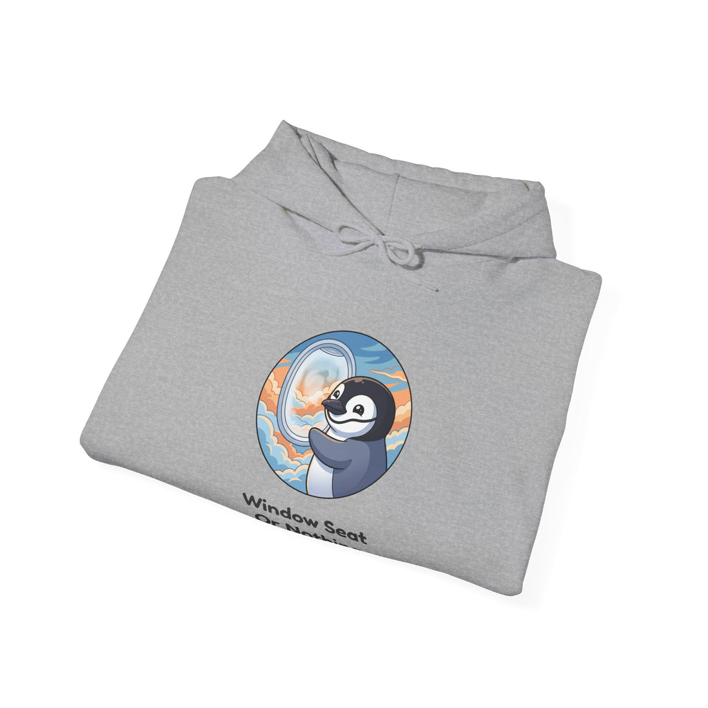 The Window Seat hoodie in Sport Grey, folded