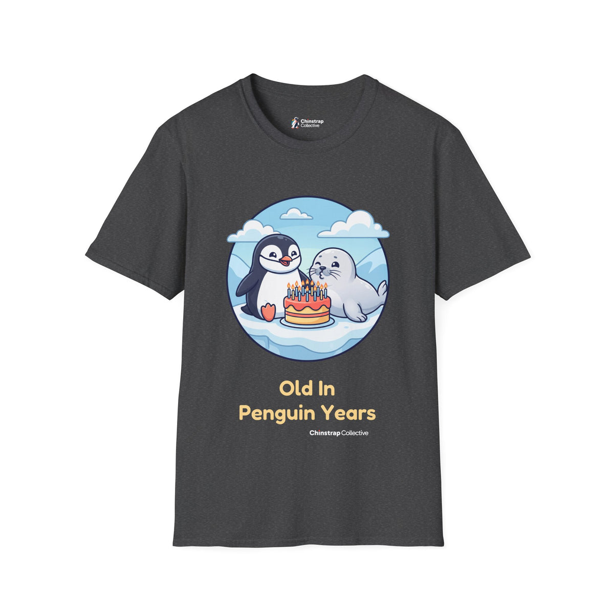 Birthday Waddle T-Shirt, Cartoon Style, Lightweight Fabric
