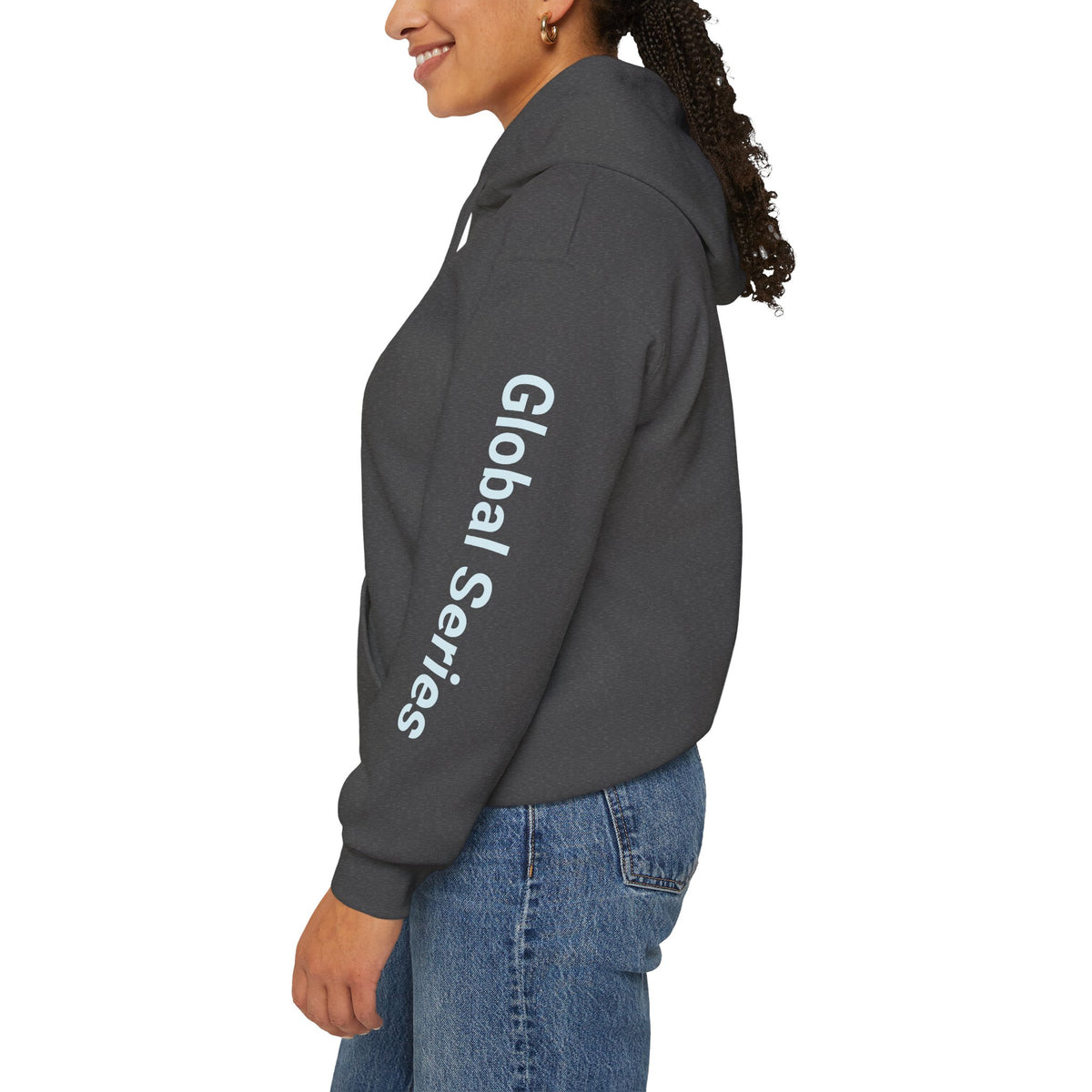 Global Series Graphic Hoodie, Unisex Travel Pullover, M