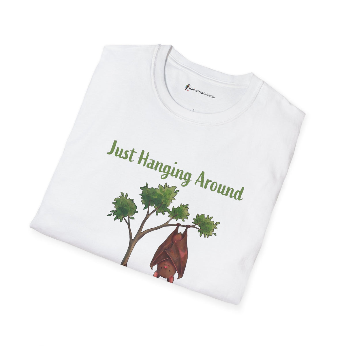 The Just Hanging Around T-shirt in White, folded