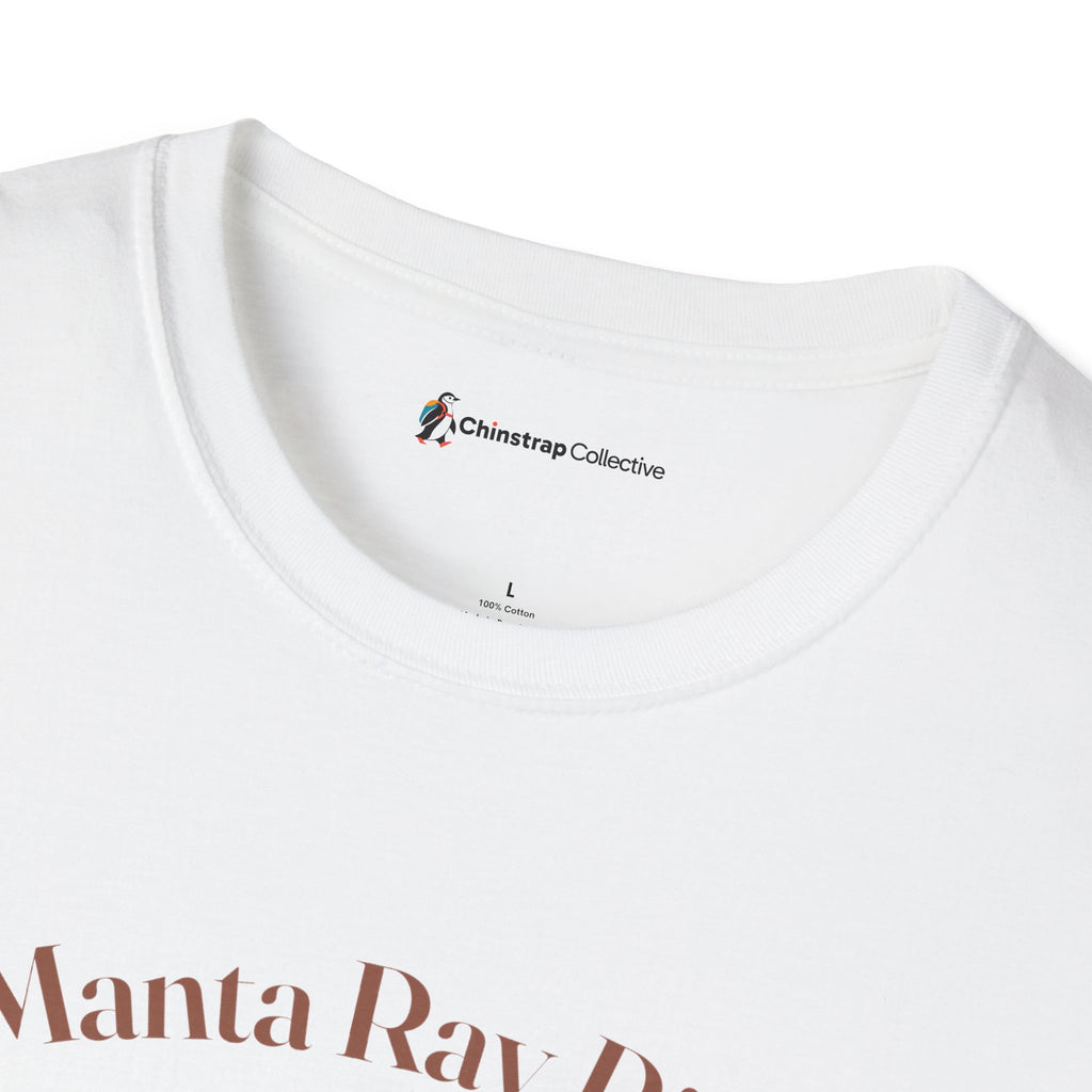 Manta Ray Meeting T-Shirt, Storybook Flat Style, Lightweight Fabric