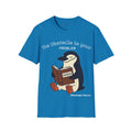 Penguin Wisdom penguin T-shirt in Sapphire