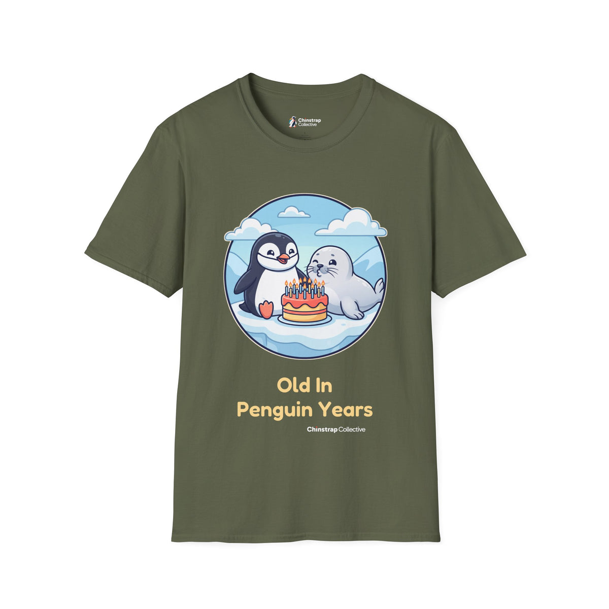 Birthday Waddle T-Shirt, Cartoon Style, Lightweight Fabric