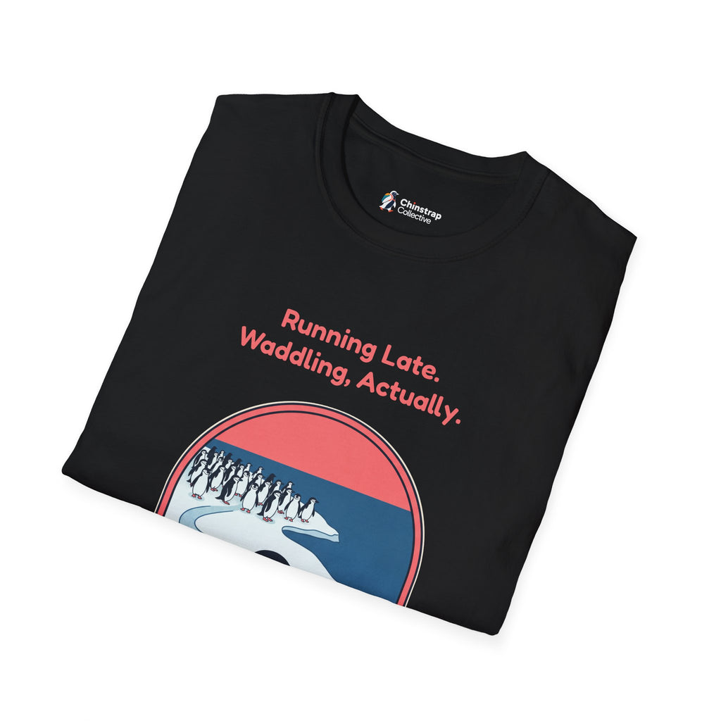 The Waddling T-shirt in Black, folded
