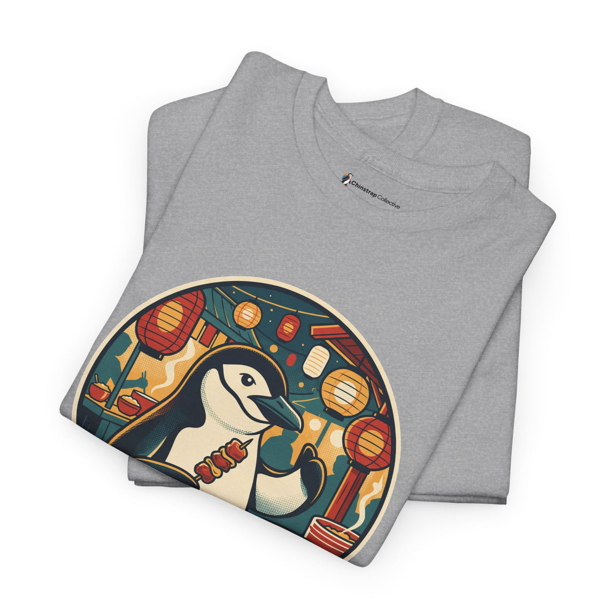 The Night Market Critic T-shirt in Sport Grey, folded