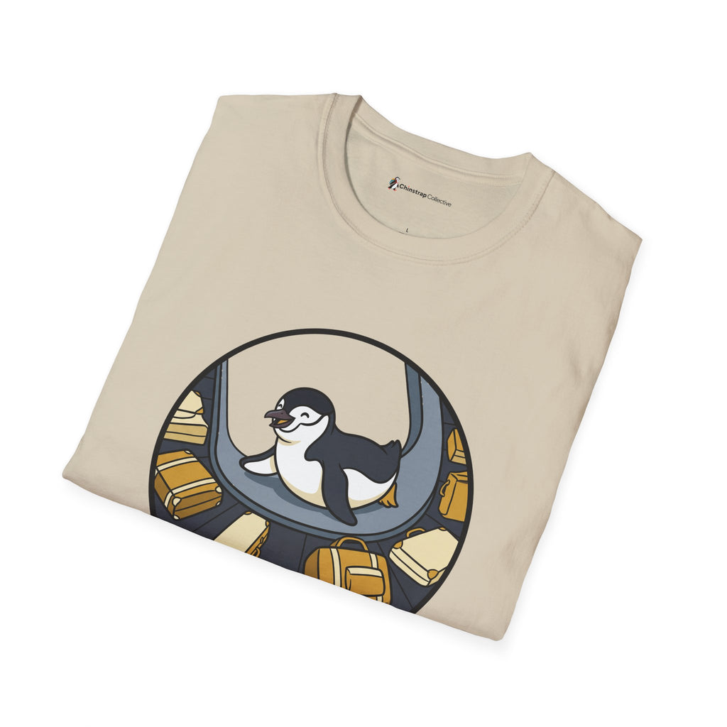 The Priority Belly Slide T-shirt in Sand, folded