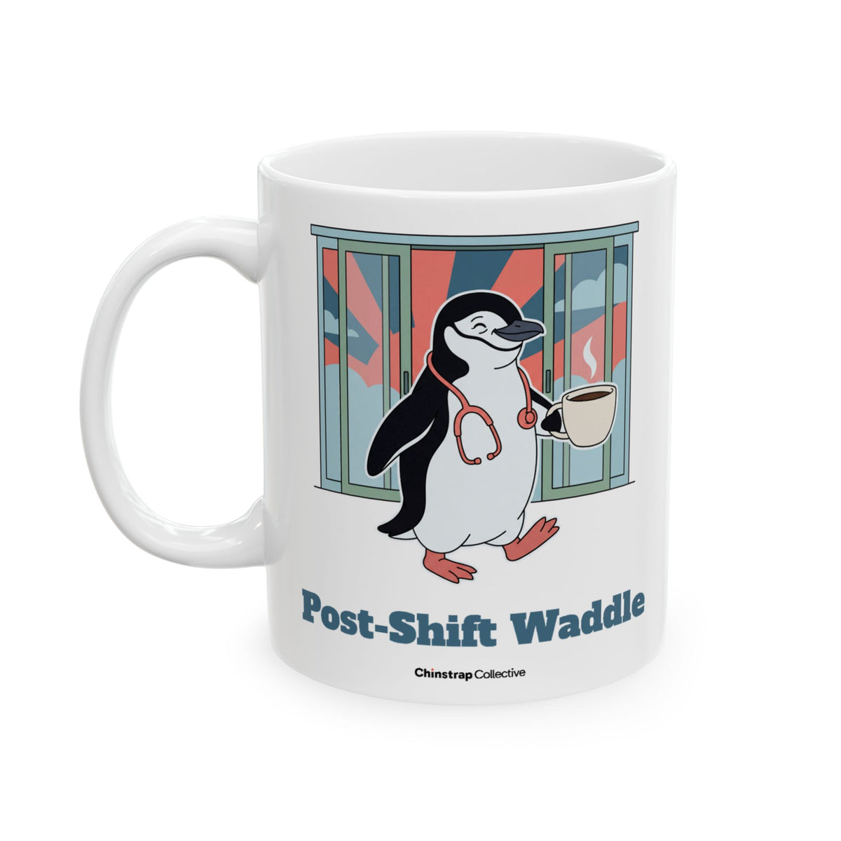 Post-Shift Waddle Mug by Chinstrap Collective