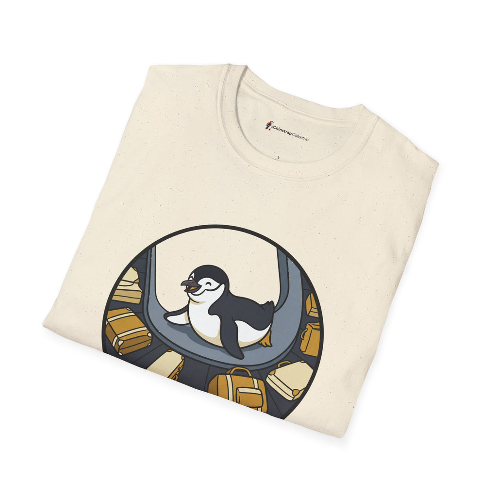 The Priority Belly Slide T-shirt in Natural, folded