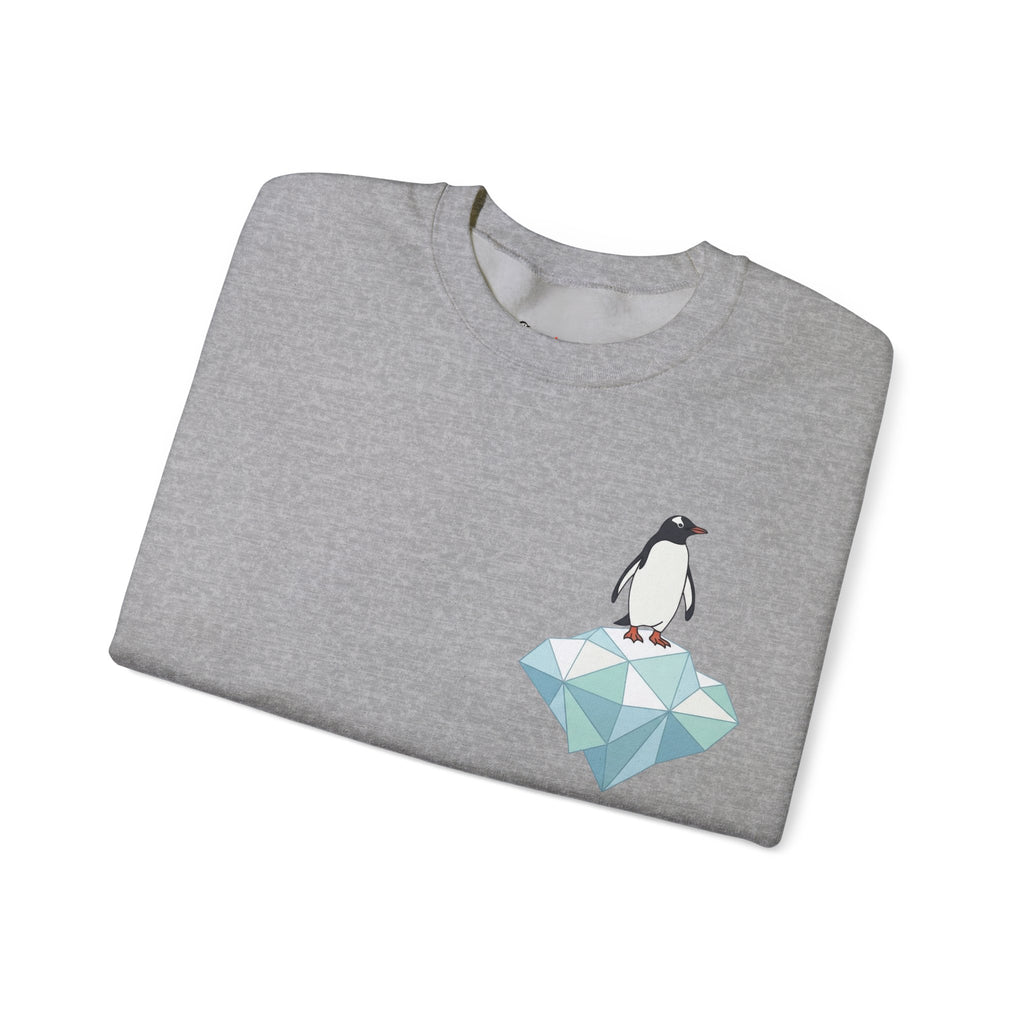 Penguin on Ice Sweatshirt, Cotton Blend